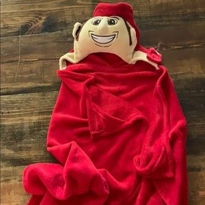 Herbie Husker hooded blanket